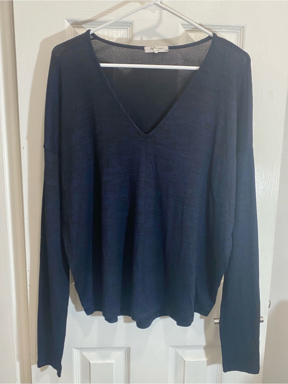 RAG & BONE Women’s Top Shirt Blouse Size M NAVY